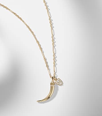 Halskette Protection & La Loba Claw aus 18kt Gelbgold | FoundRae