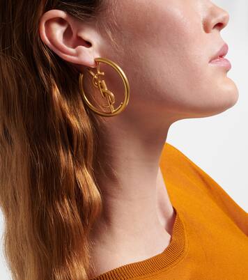 Cassandre hoop earrings | Saint Laurent