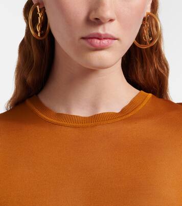 Cassandre hoop earrings | Saint Laurent