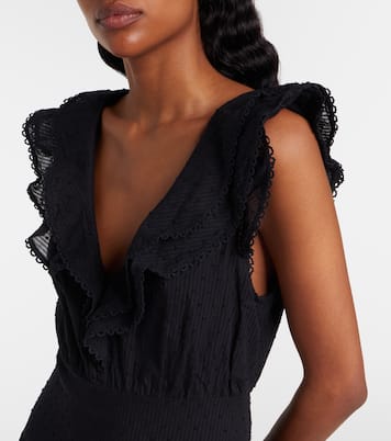 Della ruffled cotton minidress | Poupette St Barth