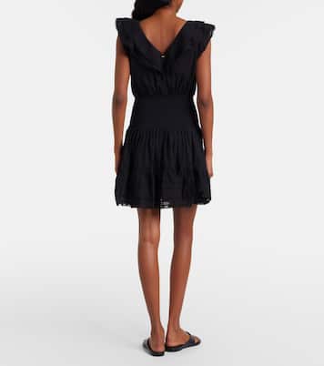Della ruffled cotton minidress | Poupette St Barth