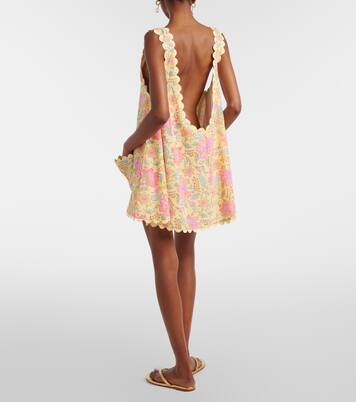 Abito corto in cotone floreale | Juliet Dunn