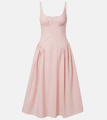 Solira seersucker midi dress | Proenza Schouler