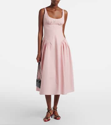 Solira seersucker midi dress | Proenza Schouler