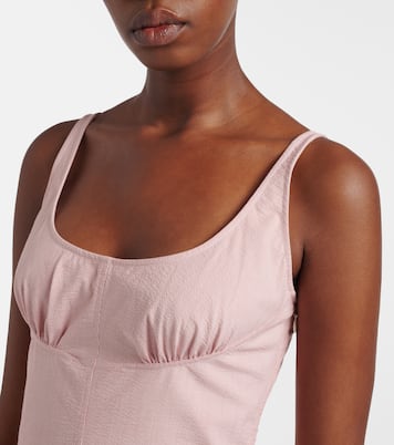 Solira seersucker midi dress | Proenza Schouler