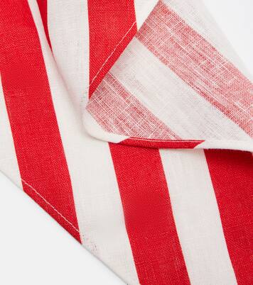 Pamela striped linen head wrap  | Posse