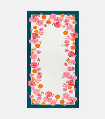 Bright Blooms Large cotton tablecloth | La DoubleJ