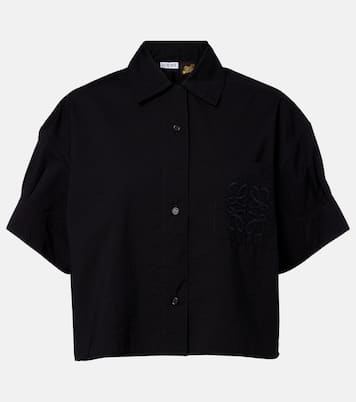 Paula's Ibiza Anagram cotton-blend shirt | Loewe