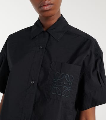 Paula's Ibiza Anagram cotton-blend shirt | Loewe