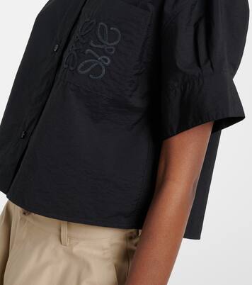 Paula's Ibiza Anagram cotton-blend shirt | Loewe