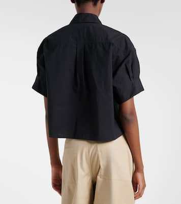 Paula's Ibiza Anagram cotton-blend shirt | Loewe