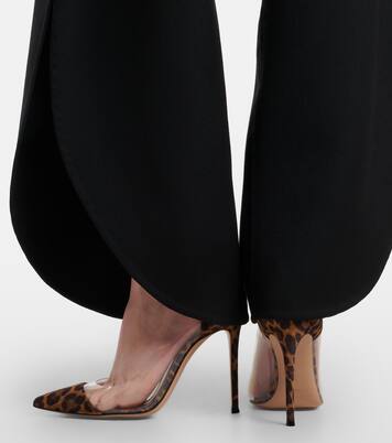 Plexi leopard-print suede and TPU pumps | Gianvito Rossi