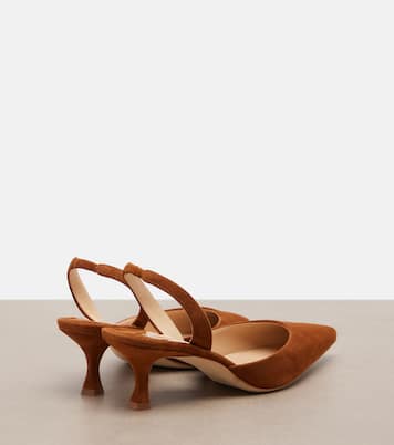 Salones destalonados Carolyne de ante | Manolo Blahnik