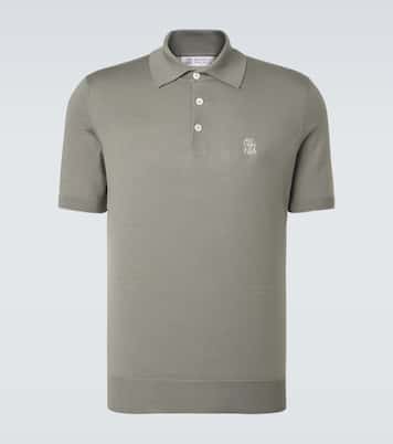 Polo en coton à logo | Brunello Cucinelli