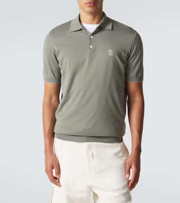 Polo en coton à logo | Brunello Cucinelli