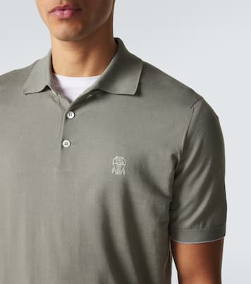 Polo en coton à logo | Brunello Cucinelli