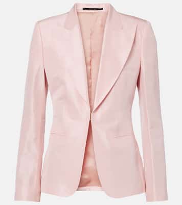 Blazer de faya de seda | Gucci