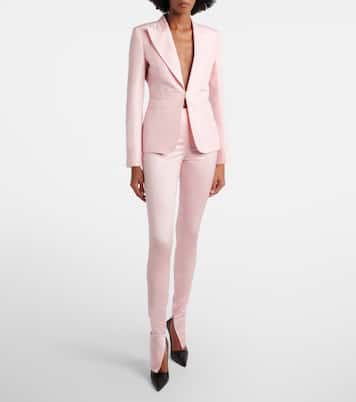 Blazer de faya de seda | Gucci