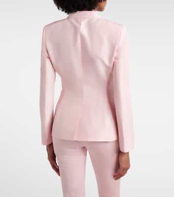 Blazer de faya de seda | Gucci