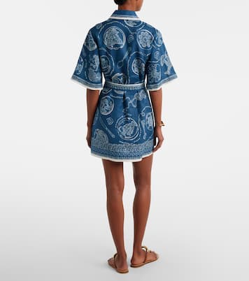 Robe chemise Lucky en lin à ceinture | Alémais