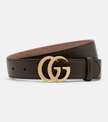 Cinturón Marmont de piel con GG | Gucci