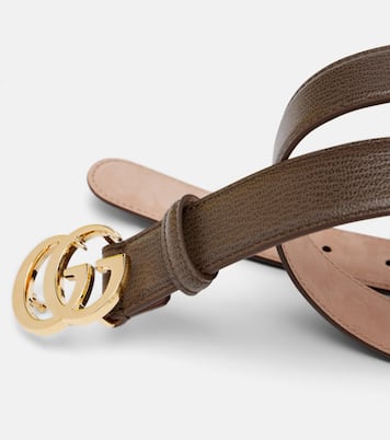 Cinturón Marmont de piel con GG | Gucci