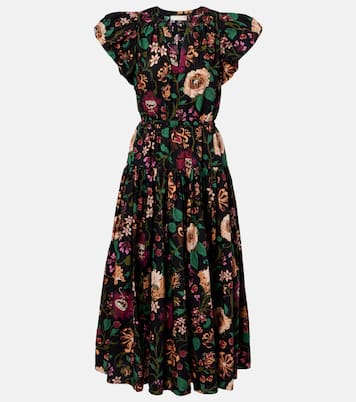 Vestido midi Marin de popelín de algodón | Ulla Johnson