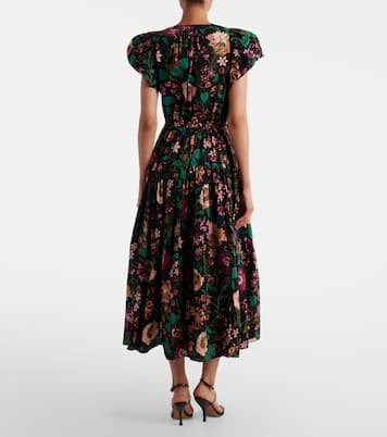 Vestido midi Marin de popelín de algodón | Ulla Johnson