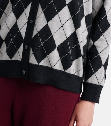 Raelyn argyle cashmere cardigan | Lisa Yang