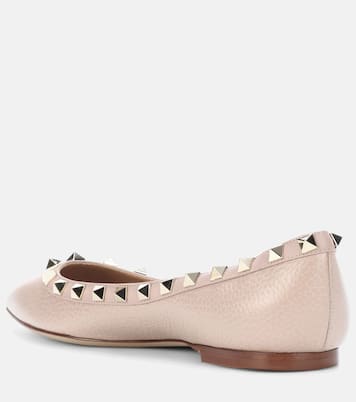 Rockstud leather ballet flats | Valentino Garavani