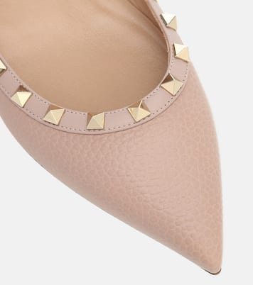 Rockstud leather ballet flats | Valentino Garavani