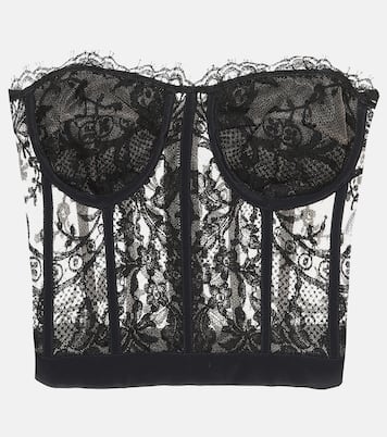 Top bustier in pizzo | McQueen
