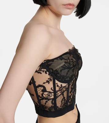 Top bustier in pizzo | McQueen