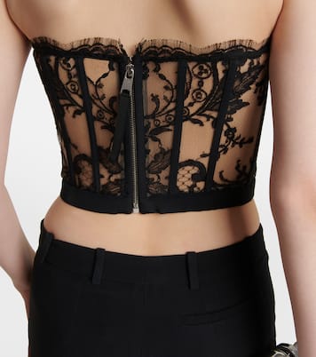 Top bustier in pizzo | McQueen
