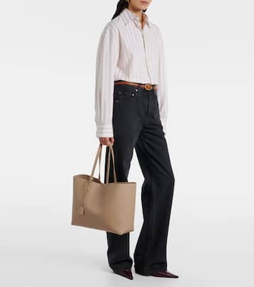 Shopping E/W leather tote | Saint Laurent