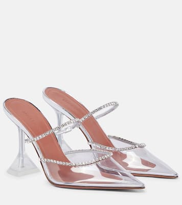 Gilda embellished PVC mules | Amina Muaddi