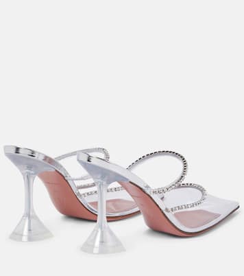 Gilda embellished PVC mules | Amina Muaddi