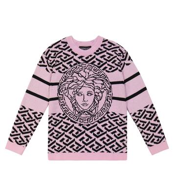 Medusa La Greca wool sweater | Versace Kids