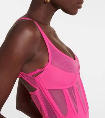 Paneled bustier minidress | Mugler