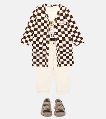 Peignoir en coton à carreaux | Mini Rodini