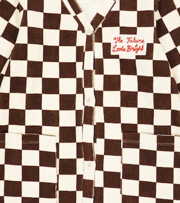 Peignoir en coton à carreaux | Mini Rodini