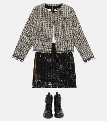 Embellished tweed jacket | Balmain Kids