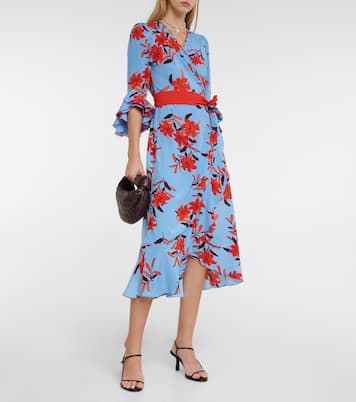 Abito a portafoglio Rollins con stampa | Diane von Furstenberg