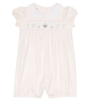 Baby embroidered cotton romper | Polo Ralph Lauren Kids