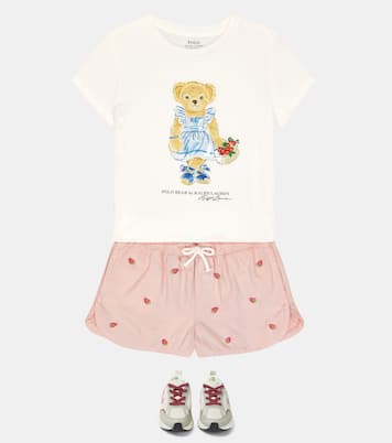 Embroidered cotton shorts | Polo Ralph Lauren Kids