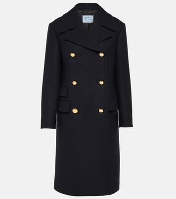 Double-breasted wool coat | Prada