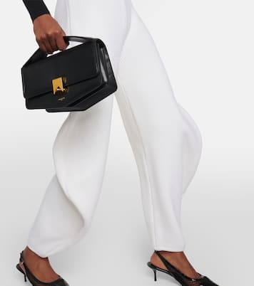 High-rise knit barrel-leg pants | Alaïa