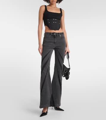 Darted mid-rise flared jeans | Dion Lee