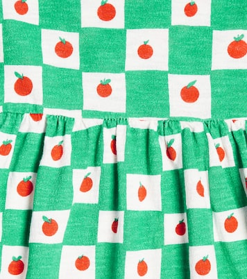 Tomato ruffled cotton dress | Bobo Choses