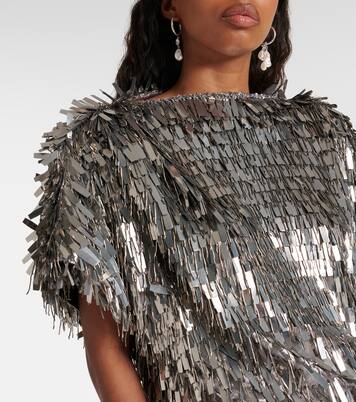 Robe Carla en soie mélangée à ornements | Isabel Marant